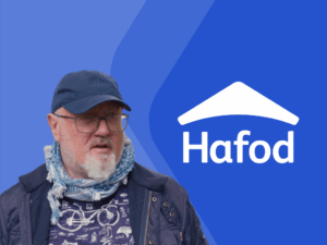 Hafod Housing Association customer Sean and our logo